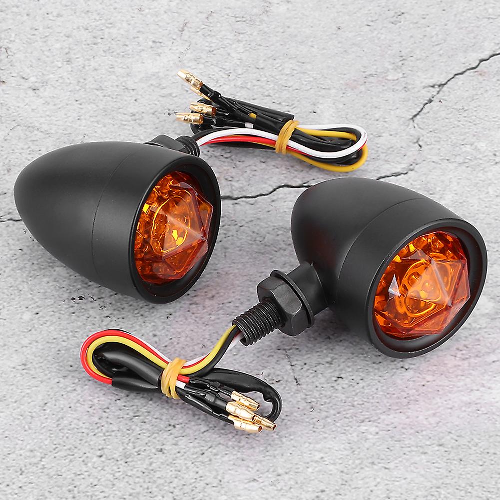 2pcs Led Turn Signal Light Motorcycle Cornering Lamp Direction Indicator 10mm Fixing Bolt Thread