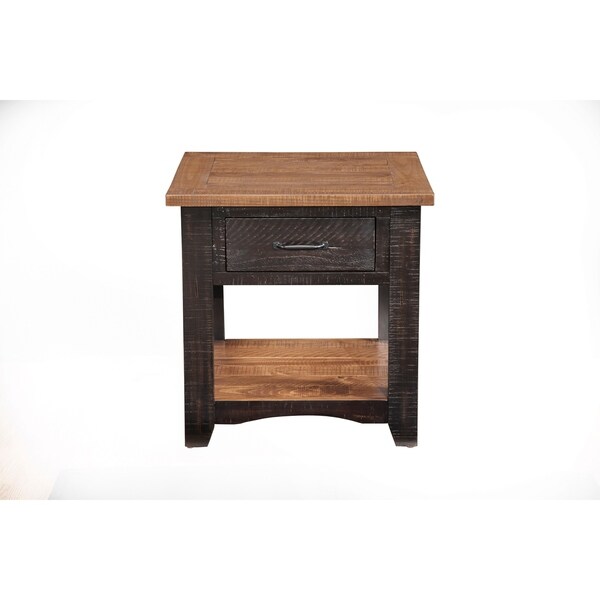 Rustic Wood End Table by Martin Svensson Home