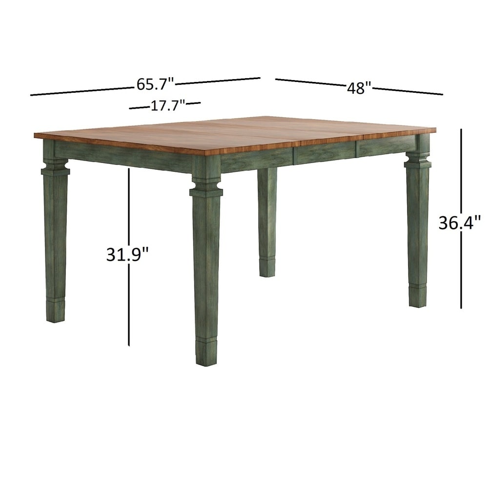 Elena Extendable Counter Height Dining Set with Slat Back Chairs by iNSPIRE Q Classic