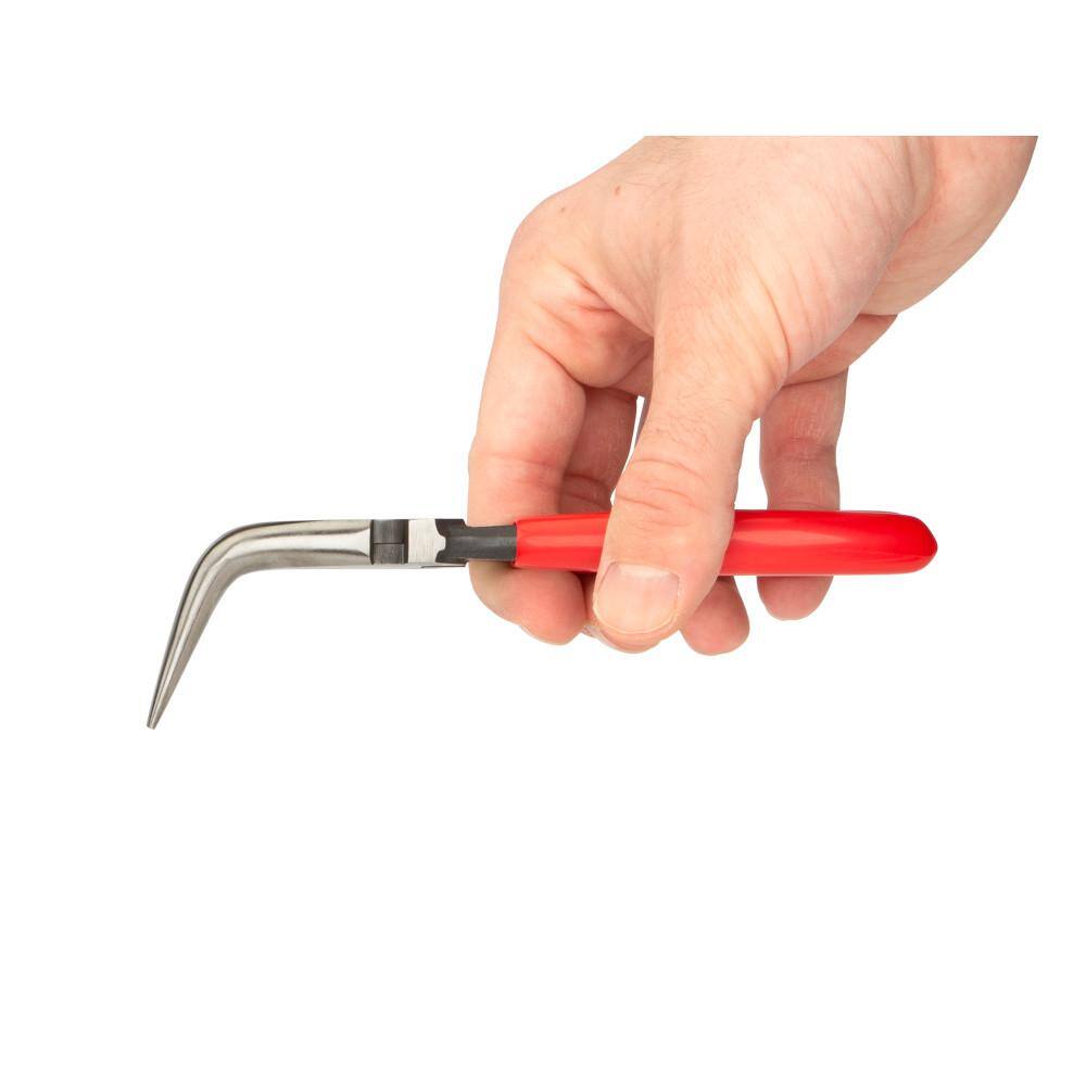 TEKTON 6 in. 70-Degree Bent Long Nose Pliers PGF10406