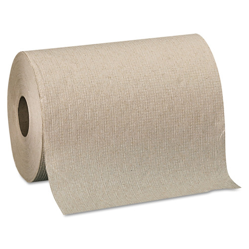 Pacific Blue Basic Nonperforated Paper Towels， 7.88 x 350 ft， Brown， 12 Rolls/Carton (26401)