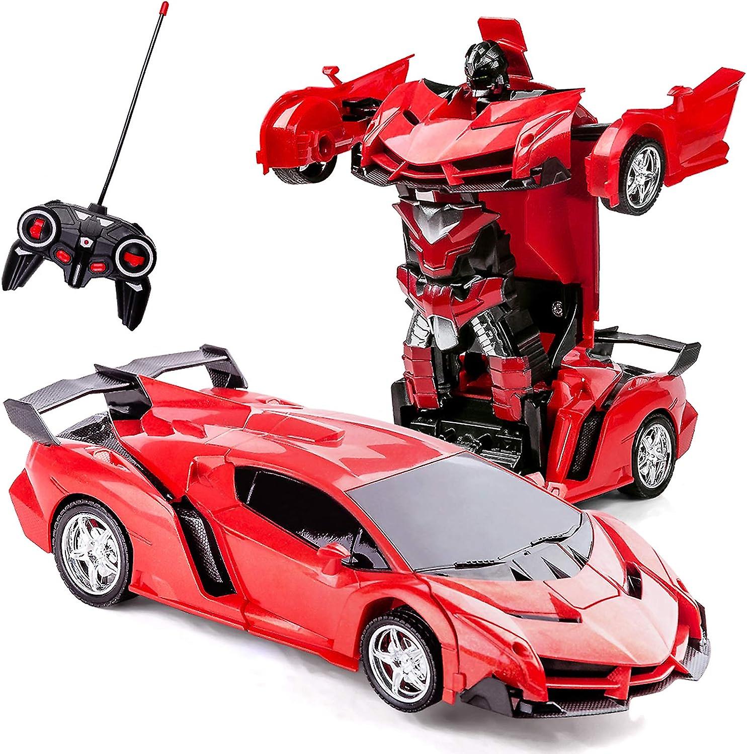 Rc Cars For Boys Age 4-7，remote Control Transformation Car Robot Toys For Child Electric Deformation Car Vehicle Toys For Kid 8-15 Ages Transforming T