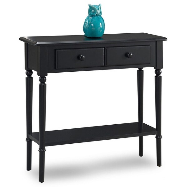 Coastal Narrow 1-drawer Sofa Console Table with Lower Shelf