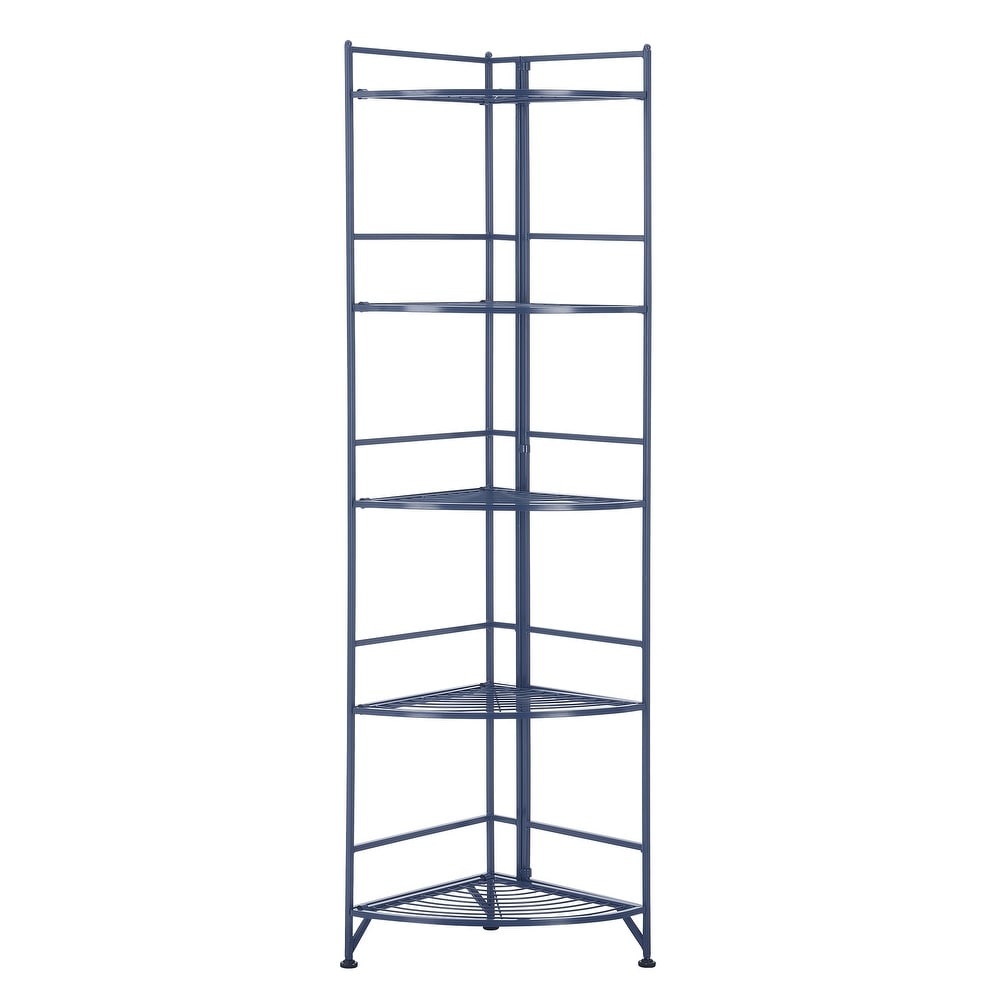 Convenience Concepts Xtra Storage 5 Tier Folding Metal Corner Shelf