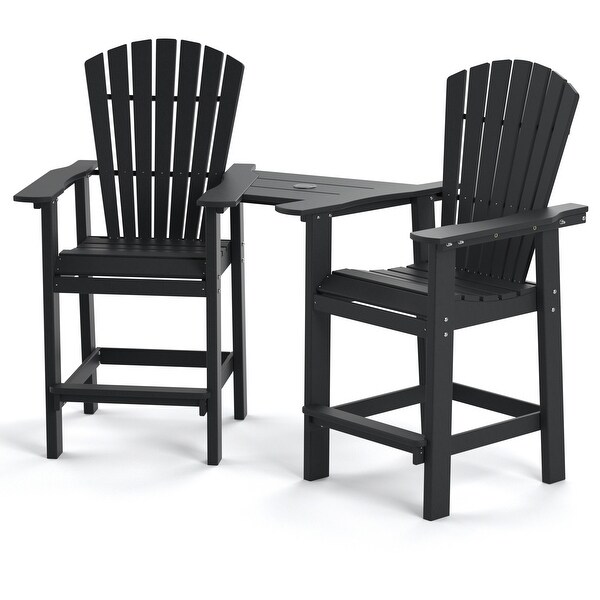 Patio Bar Stools Chairs Outdoor Tall Adirondack Arm Chairs Set of 2and4