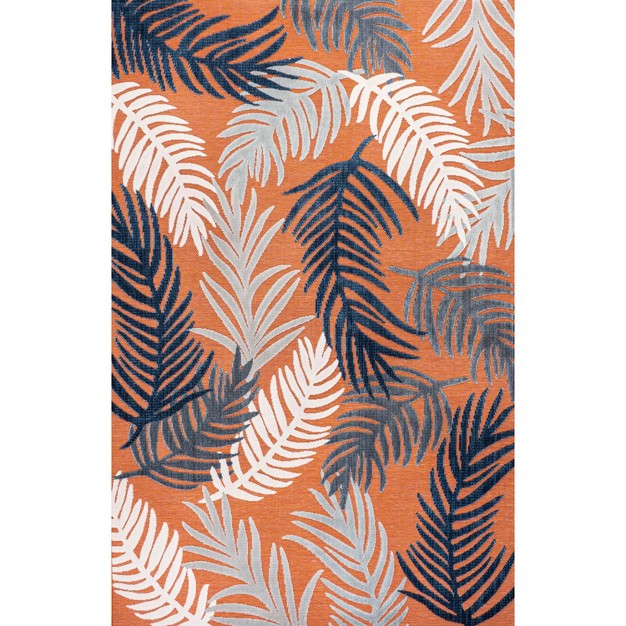 Jonathan Y Montego High low Tropical Palm Floral Indoor outdoor Area Rug