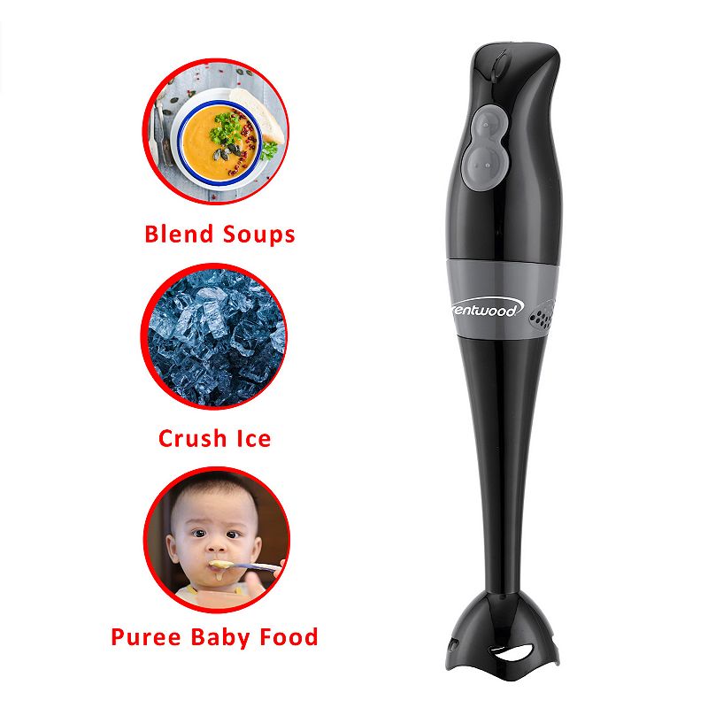 Brentwood Hb-38bk 2 Speed Hand Blender with Balloon Whisk