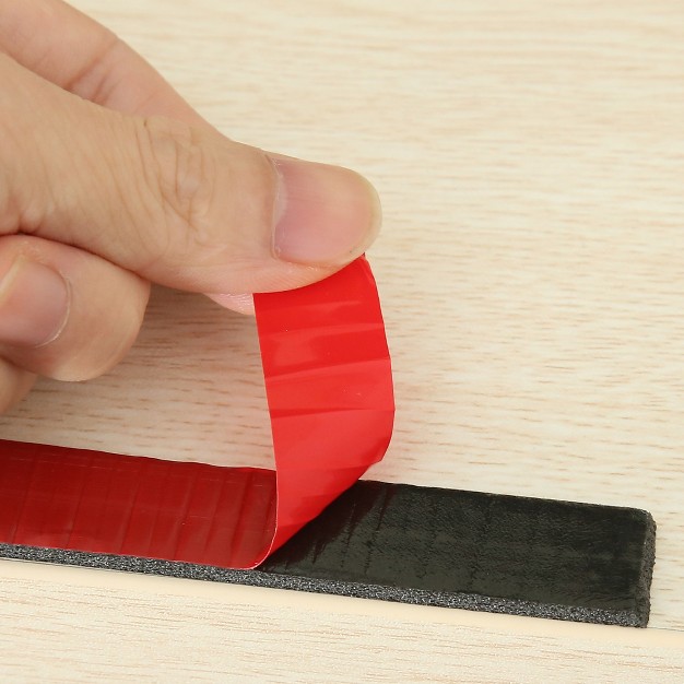 Unique Bargains Car Waterproof Double Sided Sponge Tape Red Black 1 Pc