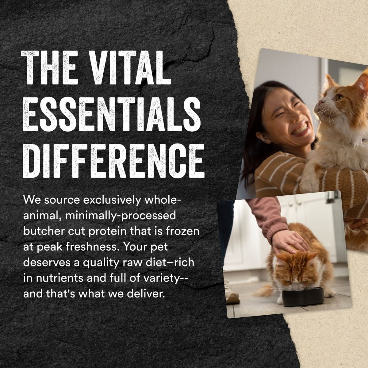 Vital Essentials Duck Entree Cat Food Mini Nibs Grain-Free Freeze-Dried Raw Cat Food， 8-oz bag