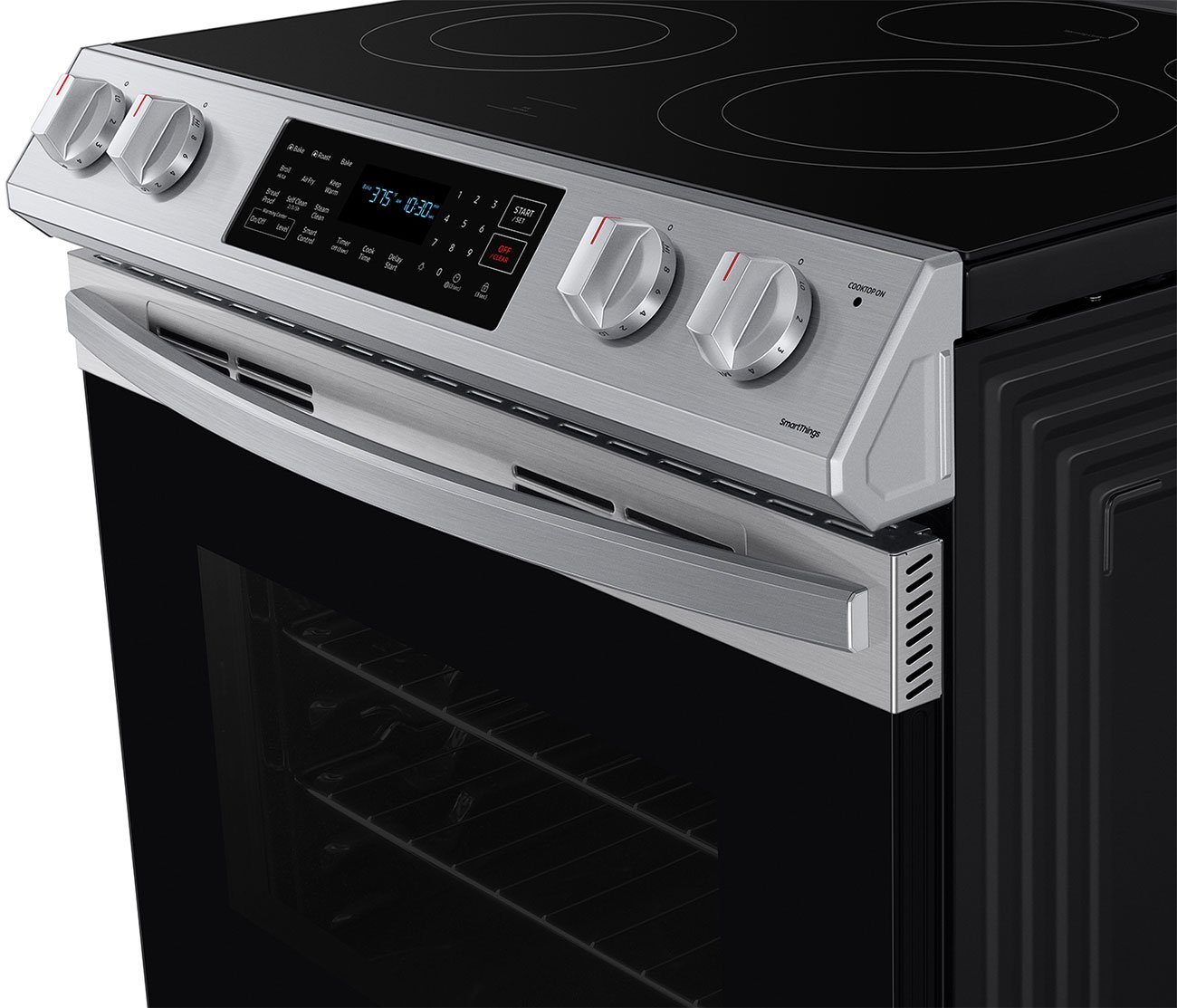  ADA 6.3 Cu. Ft. Fingerprint Resistant Stainless Steel Smart Slide-In Electric Range With Air Fry and Convection