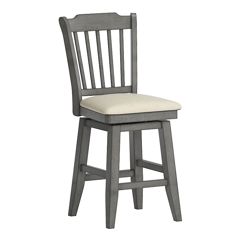 HomeVance Zackery Spindle Back Swivel Dining Chair