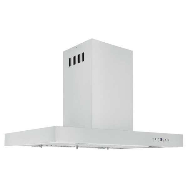 ZLINE Stainless Steel Convertible Vent Island Mounted Range Hood