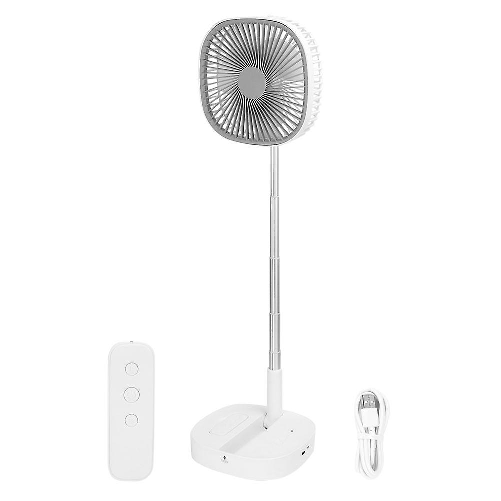 Portable Folding Desktop Fan Usb Rechargeable Telescopic Fan For Homewhite