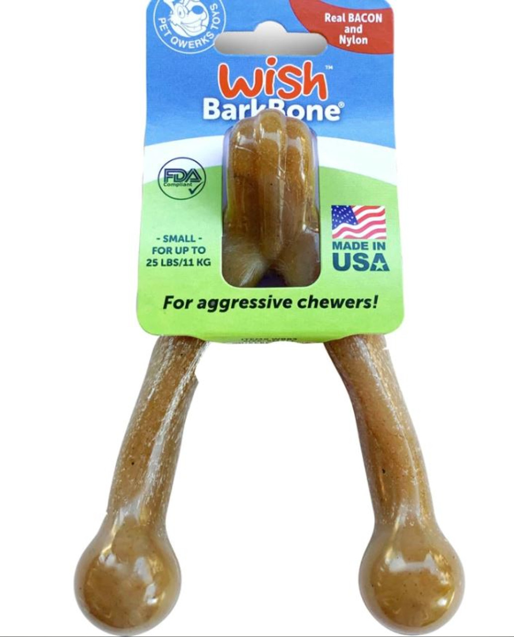 Pet Qwerks Wish Bacon Barkbone Dog Chew