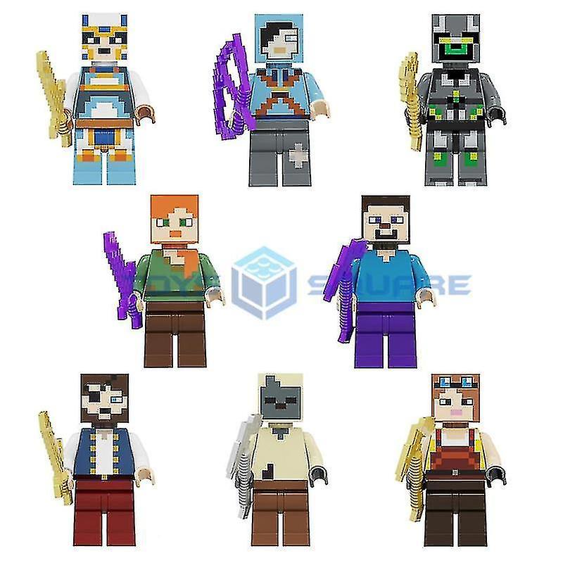 Herobrine Ghast Wither Steve With My World Action Figures Model Building Blocks Bricks Set Gifts  Toys For Children