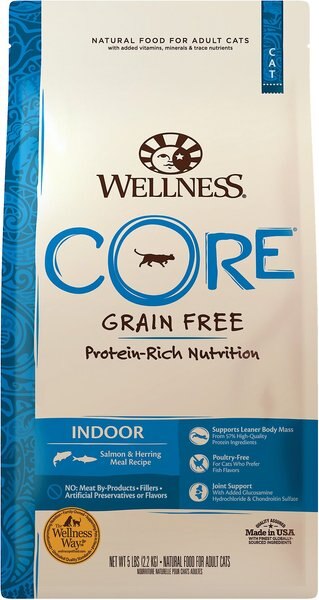 Wellness CORE Grain-Free Indoor Salmon and Herring Meal Recipe Dry Cat Food