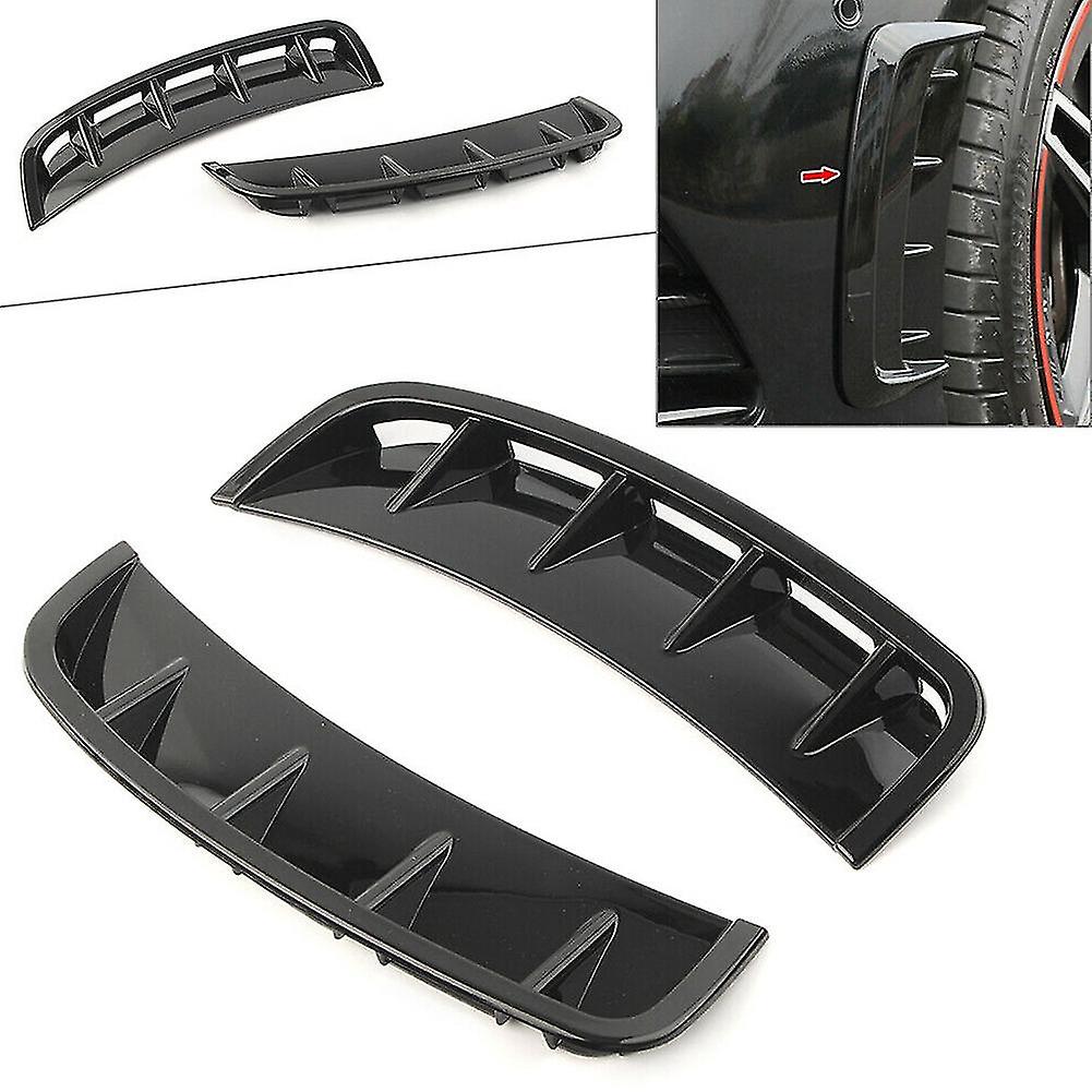 Black Front Wheel Side Air Vent Canards Trim Decoration For A-class W177 A200 A250 A220 A35 Amg 201