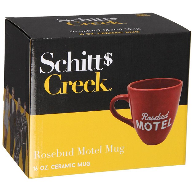 Schitt x27 s Creek Rosebud Motel Logo Design 16 Oz Ceramic Coffee Tea Mug Red