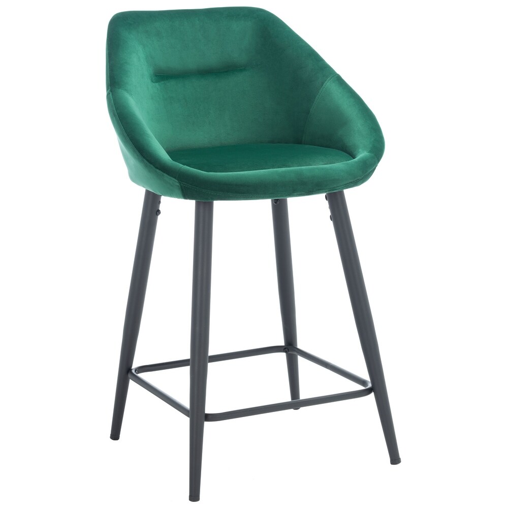 SAFAVIEH Zorica 25 inch Velvet Counter Stool   21.3\