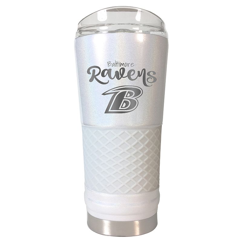 Baltimore Ravens 24 oz Opal Finish Vacuum Insulated NFL Draft Tumbler