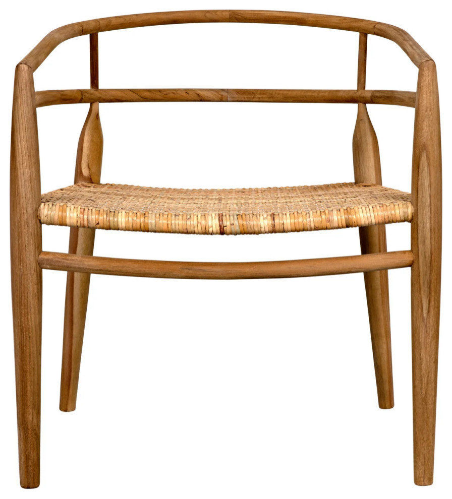 Luna Chair With Rattan  Teak   Modern   Armchairs And Accent Chairs   by Rustic Home Furniture Deco  Houzz