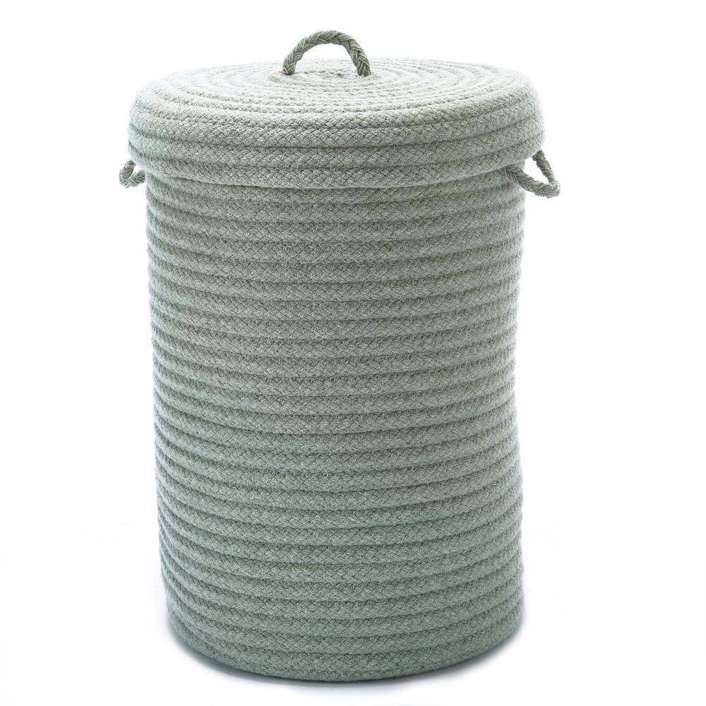 Colonial Mills 16 in. x 16 in. x 24 in. Moss Green Blended Wool Hamper BM69A016X024