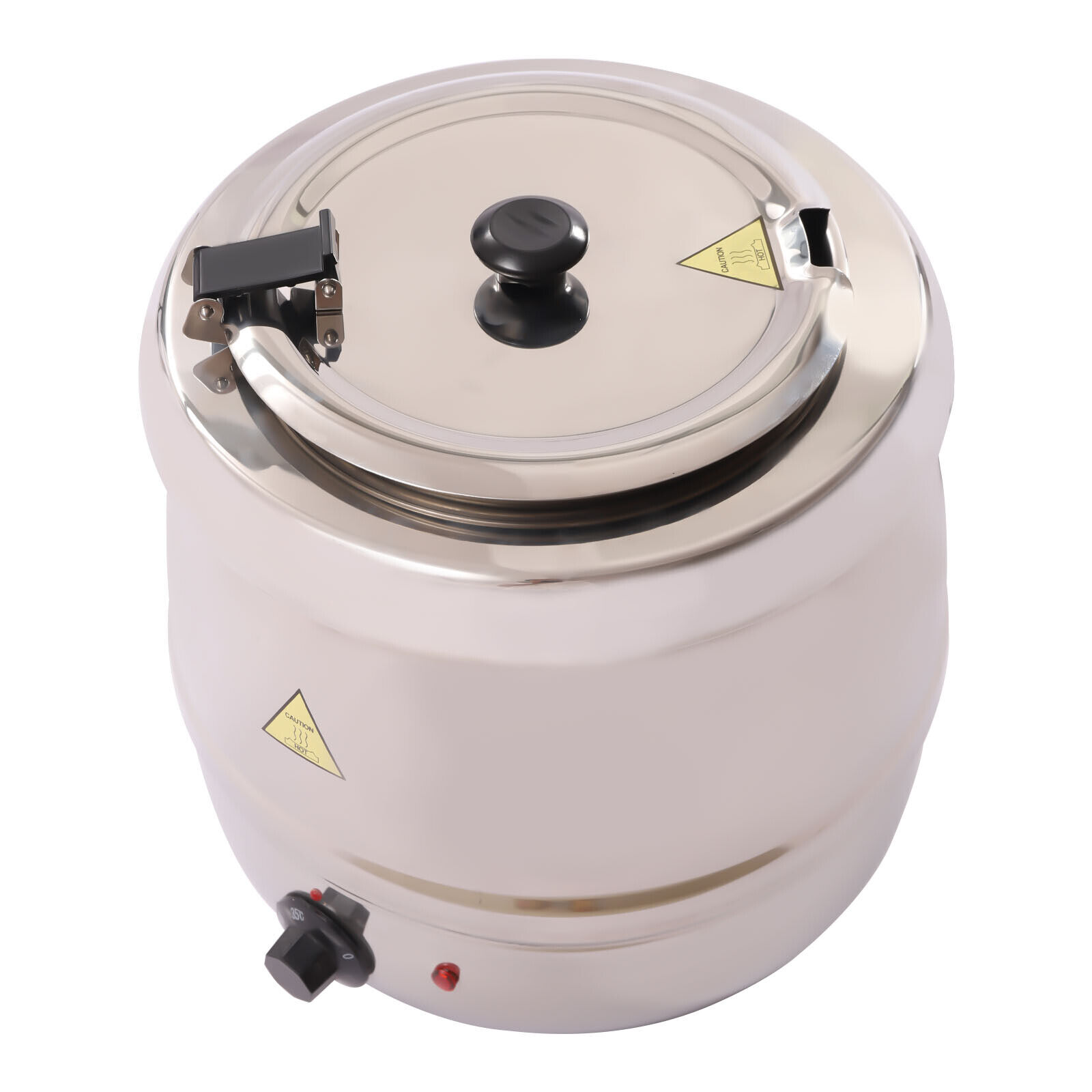 DENEST 10L Commercial Stainless Steel Electric Soup Warmer Soup Kettle Stainless Steel 400W