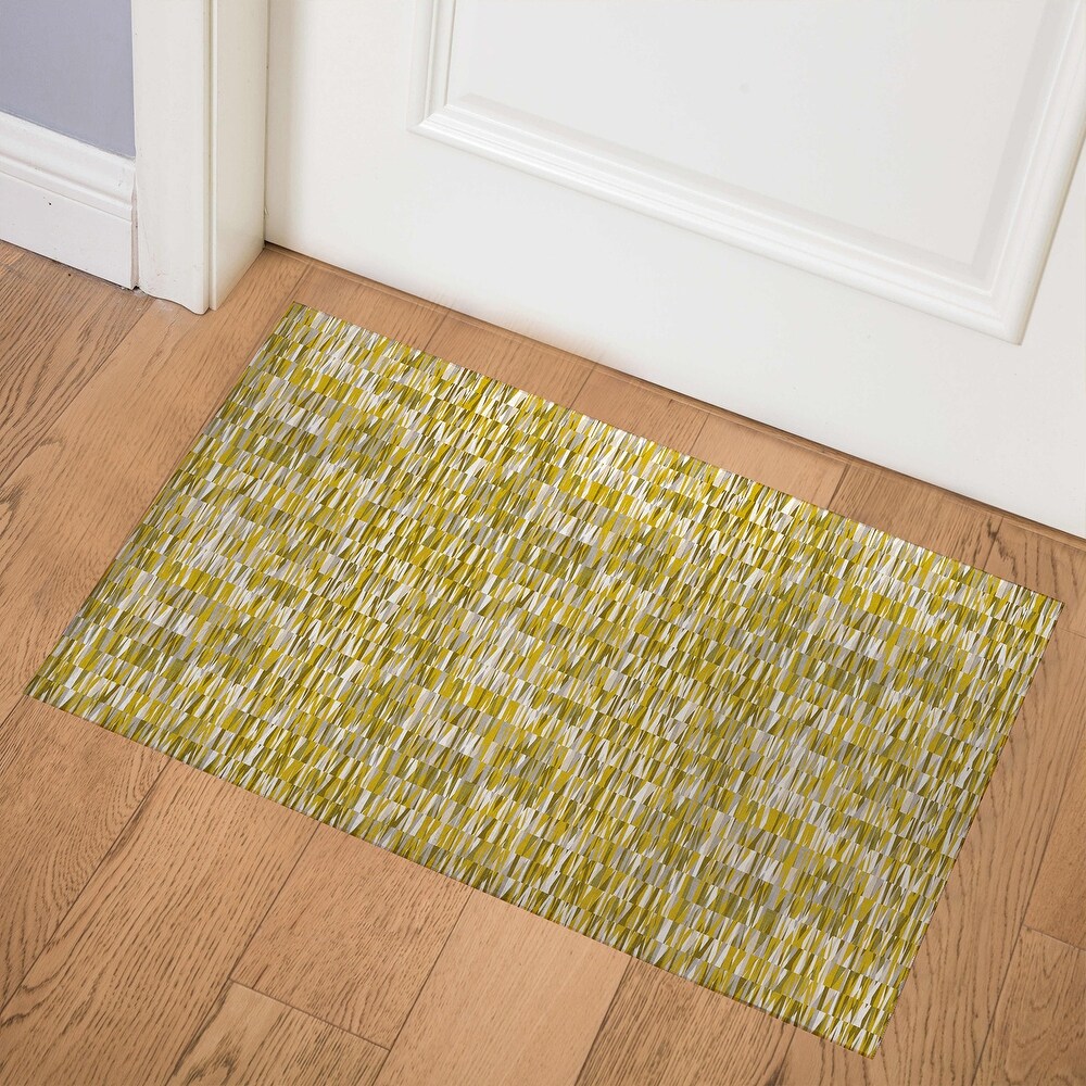 WEXLER GEO MUSTARD Doormat By Kavka Designs