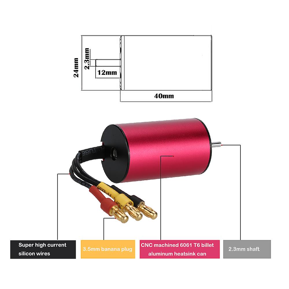 Goolrc S2440 4000kv Sensorless Brushless Motor For 1/18 1/16 Rc Car No.306381