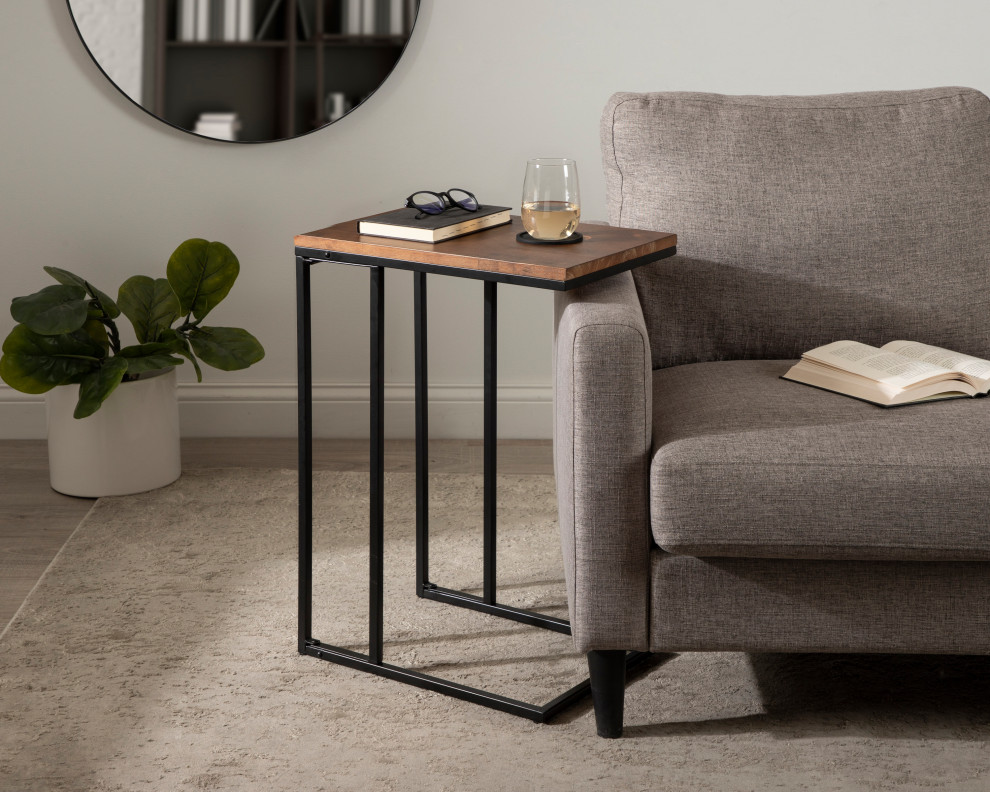 Lockridge Metal Base C Table   Transitional   Side Tables And End Tables   by Uniek Inc.  Houzz