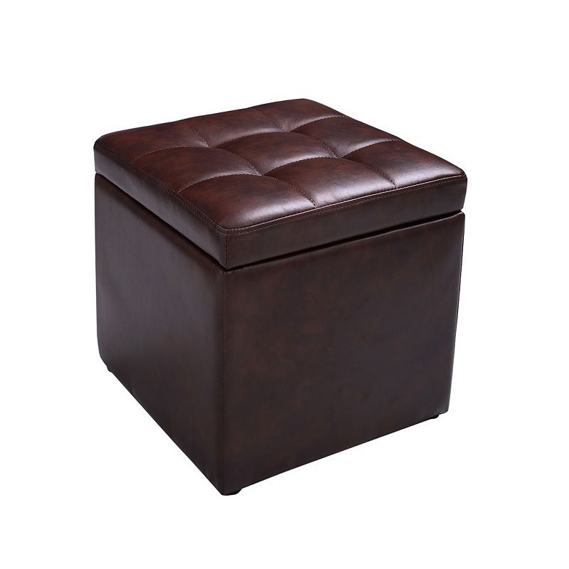 Ottoman Pouffe Storage Box Lounge Seat Footstools