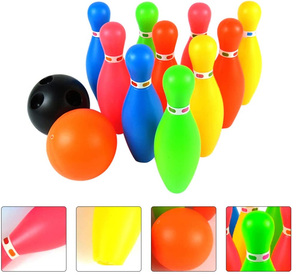 ISHANTECH Kids Bowling Set Toys with 10 Bowling Pins & 2 Balls