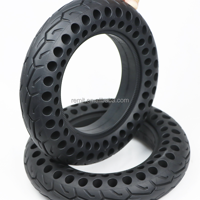 Wholesale Electric Scooter Accessories 10*2.125 Rubber Honeycomb Solid Tires For M365 Pro 1S Pro2