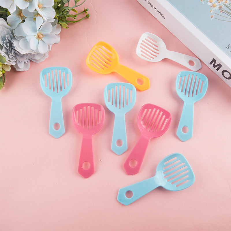 Hamster Litter Scoop Solid Color Plastic Hamster Scooper Small Pet Litter Scoop