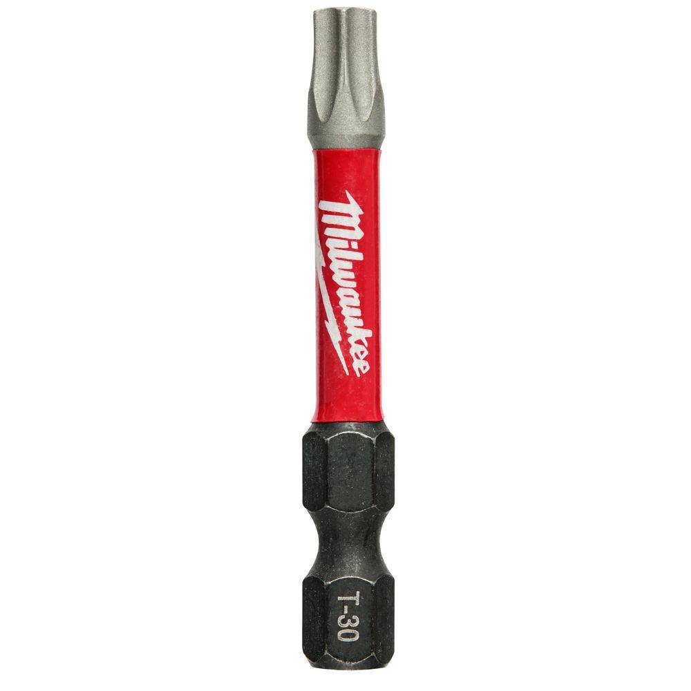 MW SHOCKWAVE Impact Duty 2 in. T30 Torx Alloy Steel Screw Driver Bit (2-Pack) 48-32-4914