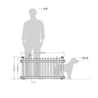 Zippity Outdoor Products Portable Puppy 2 ft. x 4 ft. White Vinyl Fence Panel Kit (2 Pack) ZP19055