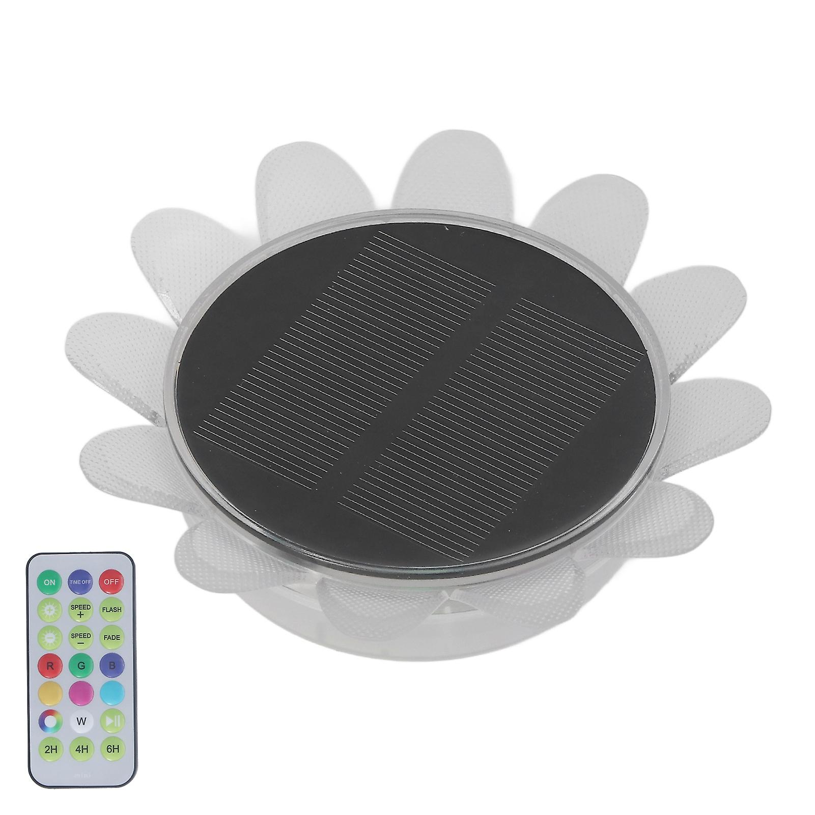 Solar Pool Floating Lights IP68 Waterproof Multi Mode Petal Shape Solar Pond Pool Floating Light Outdoor Decoration