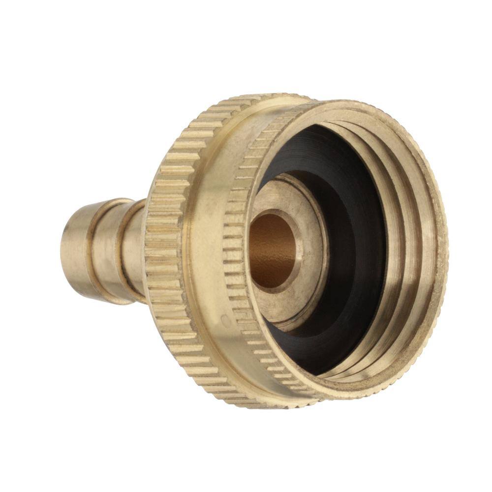 Everbilt 38 in. Barb x 34 in. FHT Brass Adapter Fitting 858140