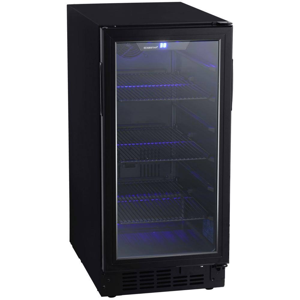 EdgeStar 15 in. 80 (12 oz.) Can Built-In Beverage Cooler BBR901BL