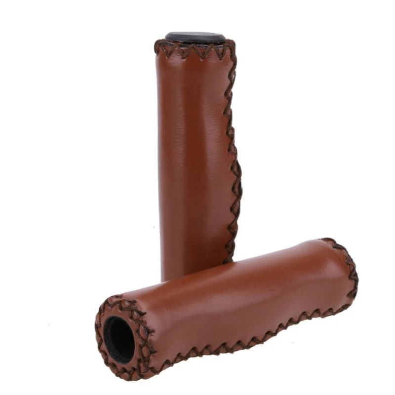 Bicycle handlebar Bike Grips soft leather Material outdoor riding cycling equipment vintage Bicycle Handlebar soft cover