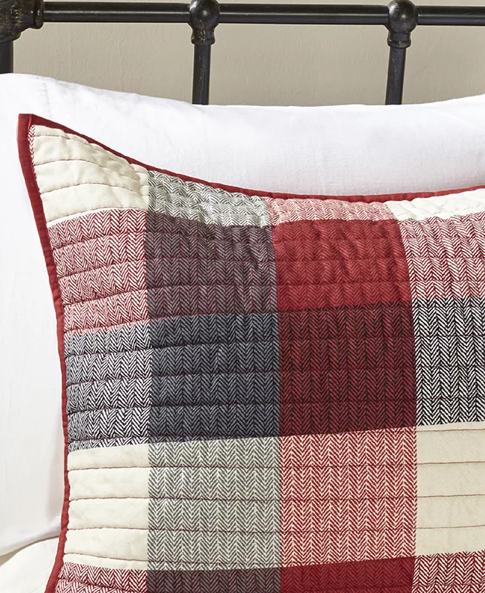 Madison Park Ridge Herringbone 6-Pc. Quilt Set， Full Queen