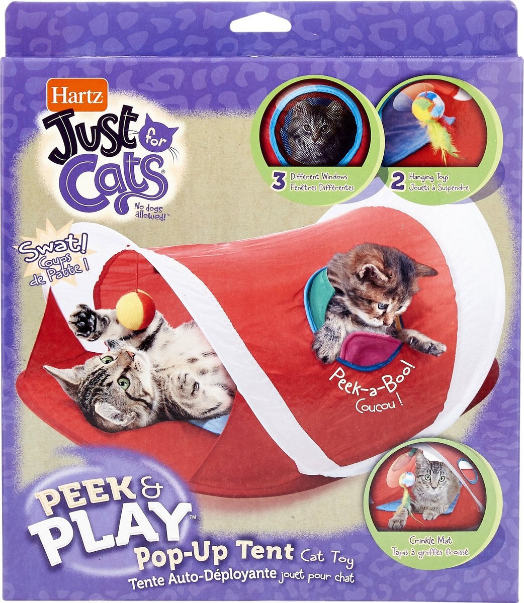 Hartz Just For Cats Peek and Play Pop-Up Tent Cat Toy