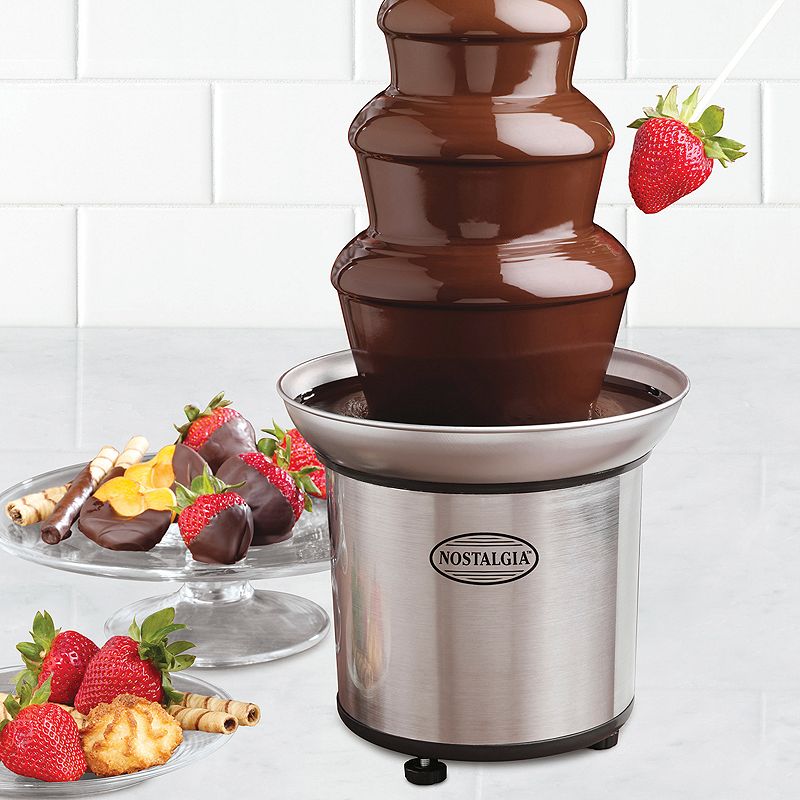 Nostalgia Electrics 4-Tier Chocolate Fondue Fountain