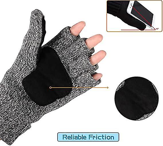 Winter Knitted Gloves Warm Mittens Cover For Men Women