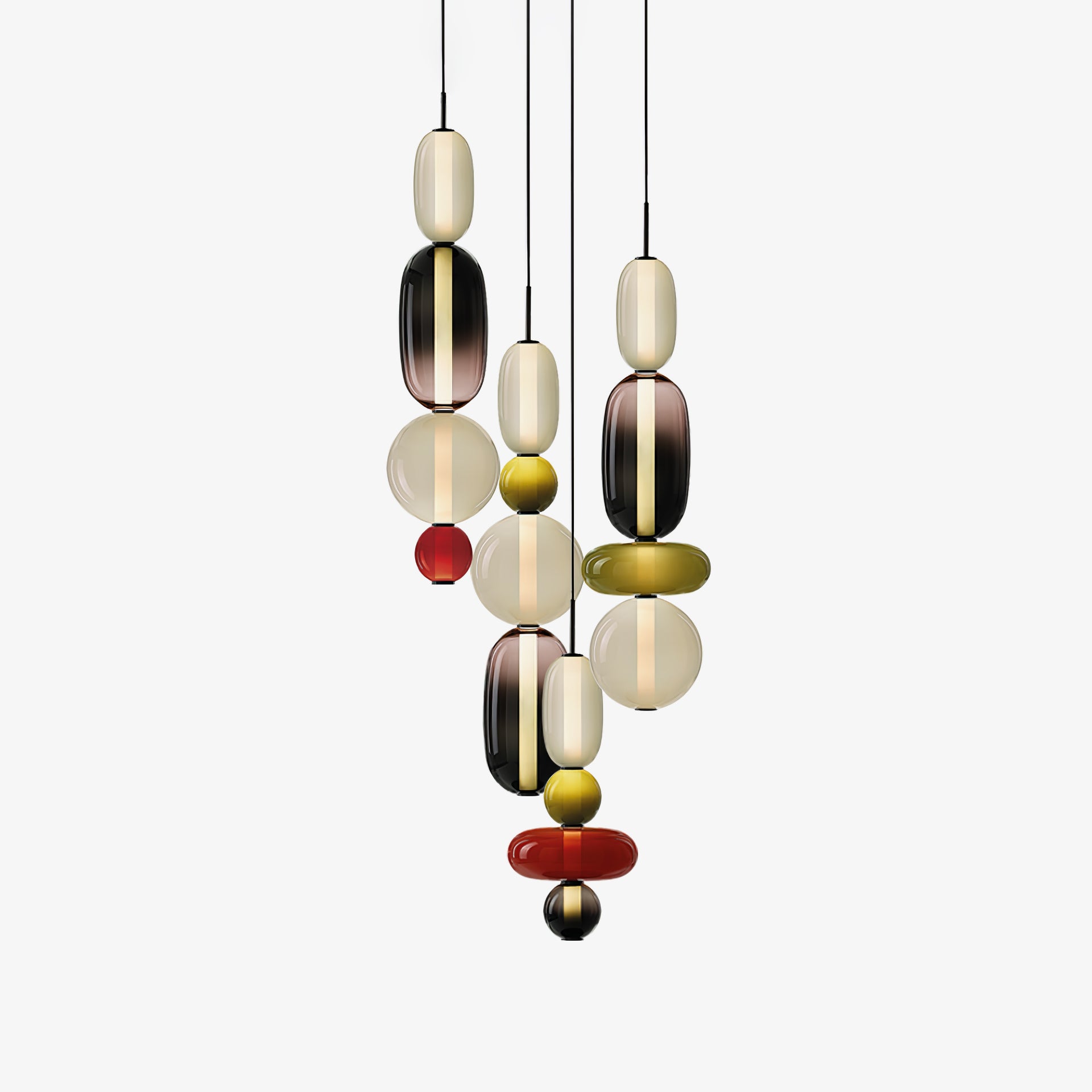 Candied Glass Combo Pendant Light