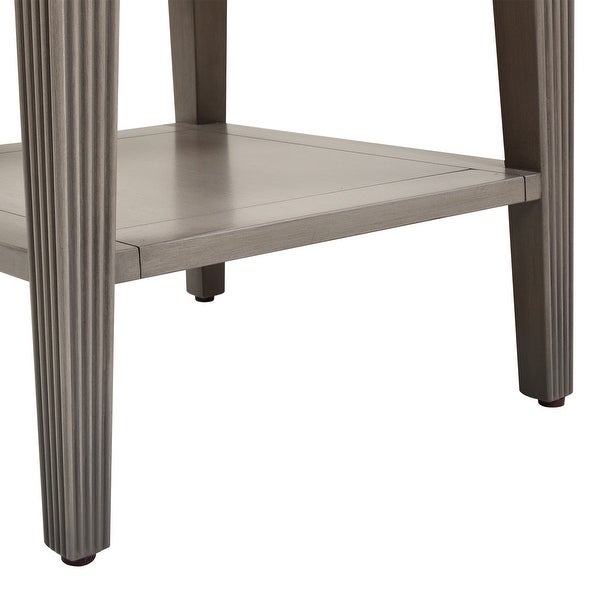 Dauphin Storage Shelf Side Table