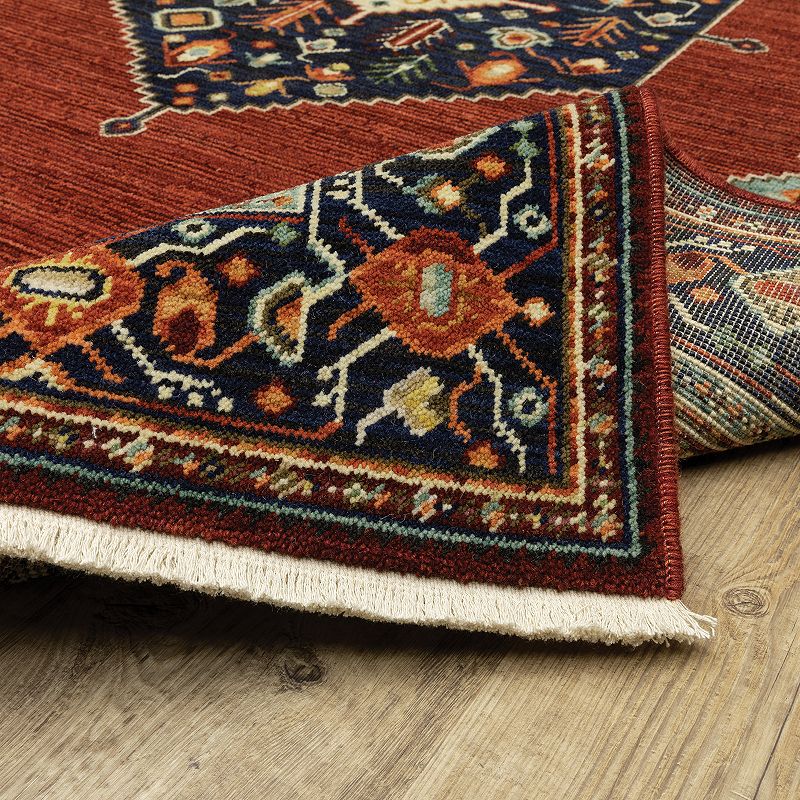 StyleHaven Linwood Southwest Medallion Fringed Area Rug