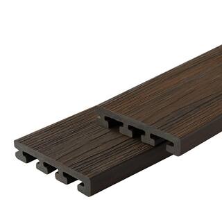 FORTRESS Infinity IS 1 in. x 6 in. x 8 ft. Tiger Cove Brown Composite Starter Deck Boards (2-Pack) 242060801