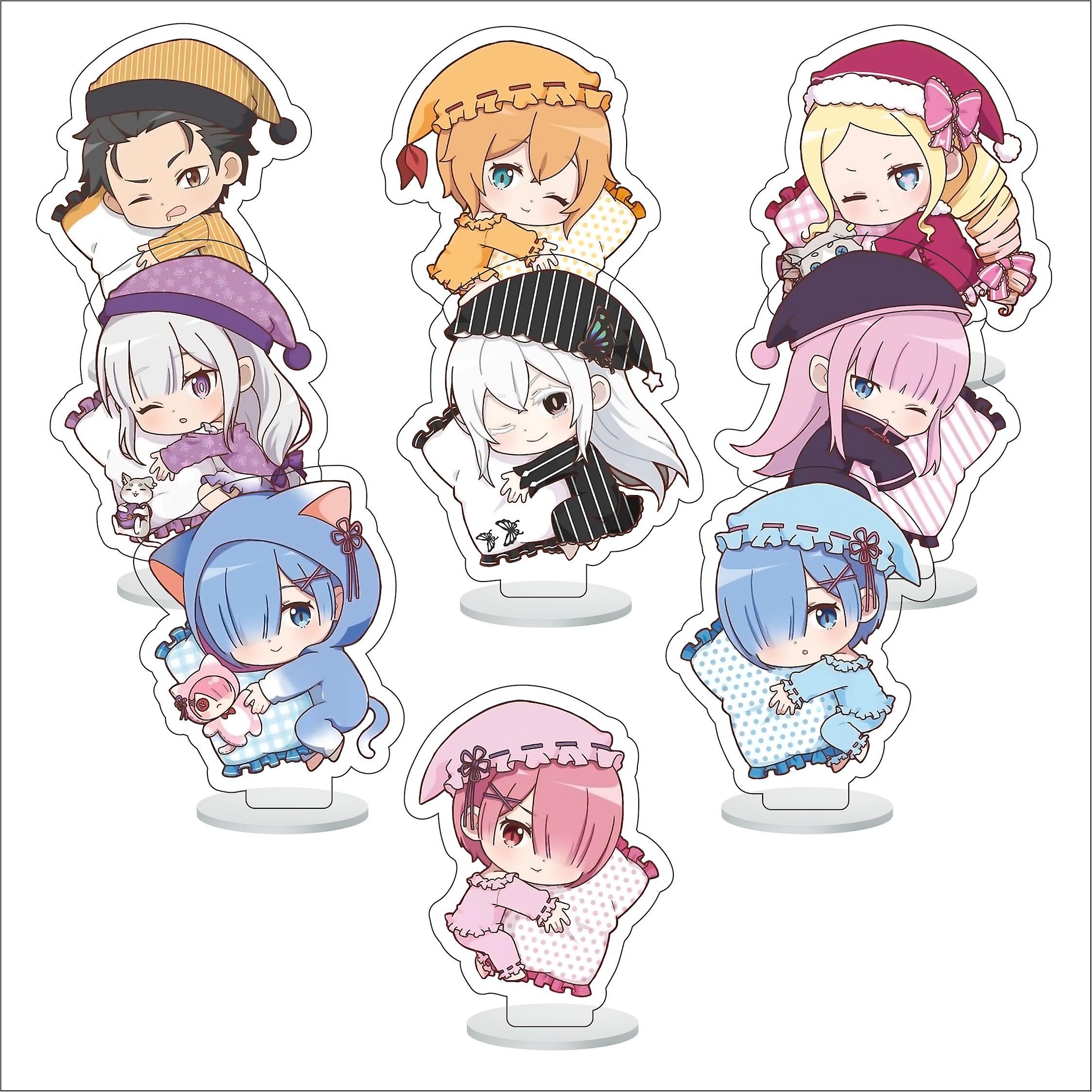 9pcs/set Anime Spy X Family Acrylic Stand Model Anya Yor Forger Twilight Loid Figure Decoration Action Plate Toys，re Zero