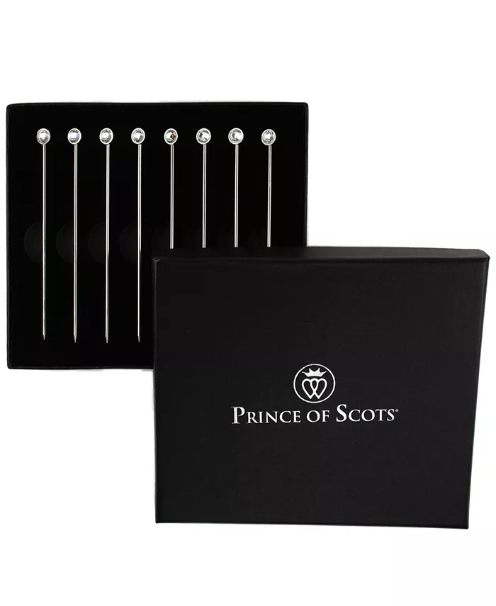 Prince of Scots Crystal Cocktail Picks- Set of 8